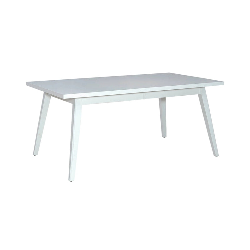 Capeside Cottage White and Black 6 Piece Rectangular Table Set