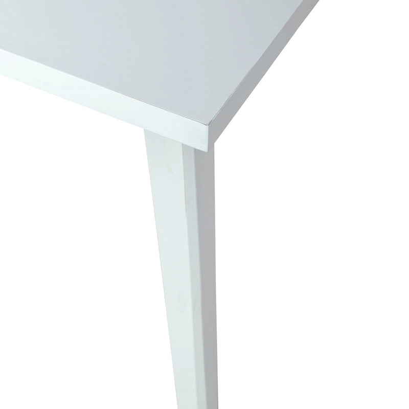 Capeside Cottage White and Black 6 Piece Rectangular Table Set