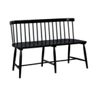 Capeside Cottage White and Black 6 Piece Rectangular Table Set