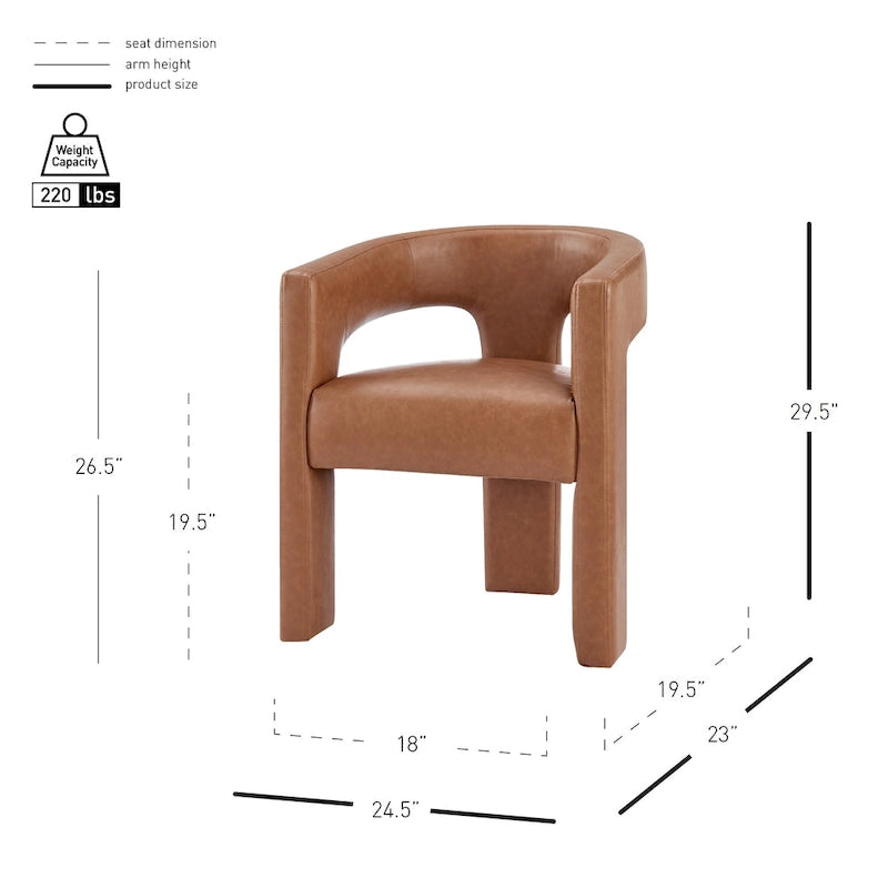 Sherlyn Dining Side Arm Chair