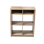 Console Table Shelf with 4 Square Cube Storage Compartments
