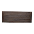 Conway 66-inch Industrial Wheeled Trestle Table - Mango Wood & Metal