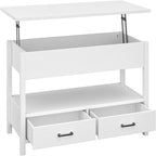 Coffee Table with Hidden Compartment - 44.1D x 21.7W x 18.3H