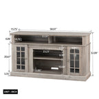TVstand with electronicfireplace and remote control
