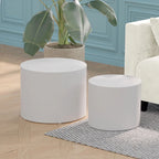 Veneer side table coffee table set of 2
