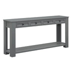 Nestfair Entryway Console Table Sofa Table with Storage Drawers and Bottom Shelf