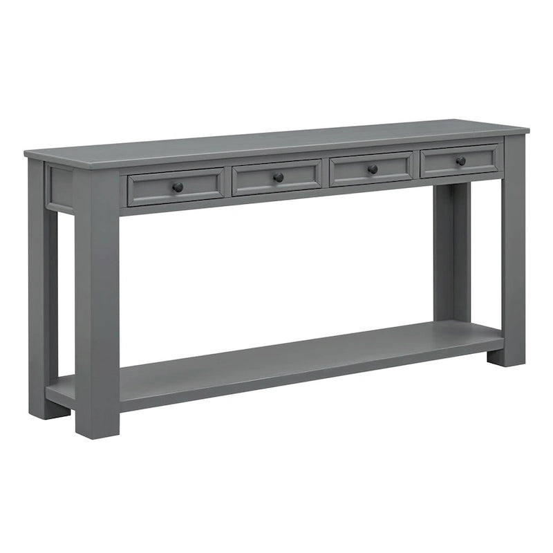 Nestfair Entryway Console Table Sofa Table with Storage Drawers and Bottom Shelf