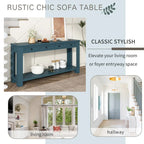 Nestfair Entryway Console Table Sofa Table with Storage Drawers and Bottom Shelf