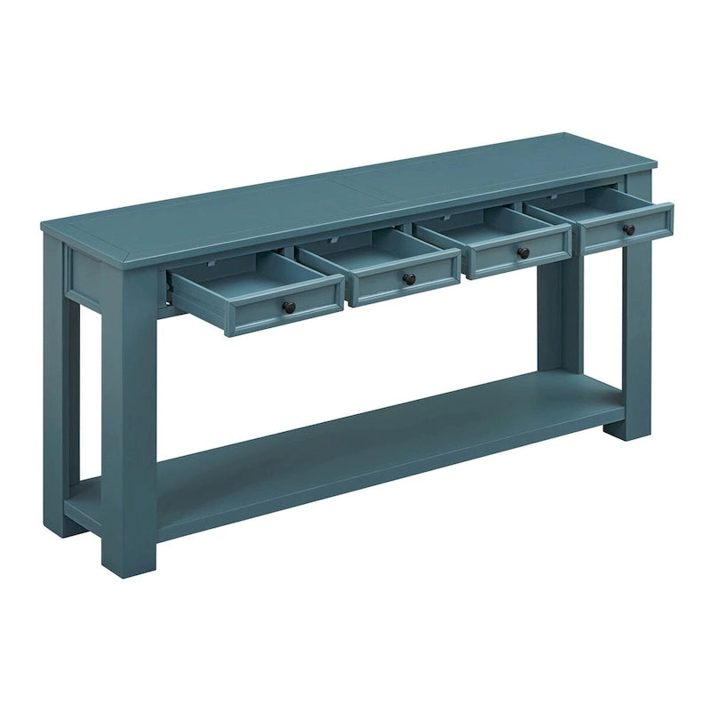 Nestfair Entryway Console Table Sofa Table with Storage Drawers and Bottom Shelf