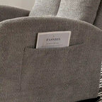Accent Rocking Chair with Footrest High Back