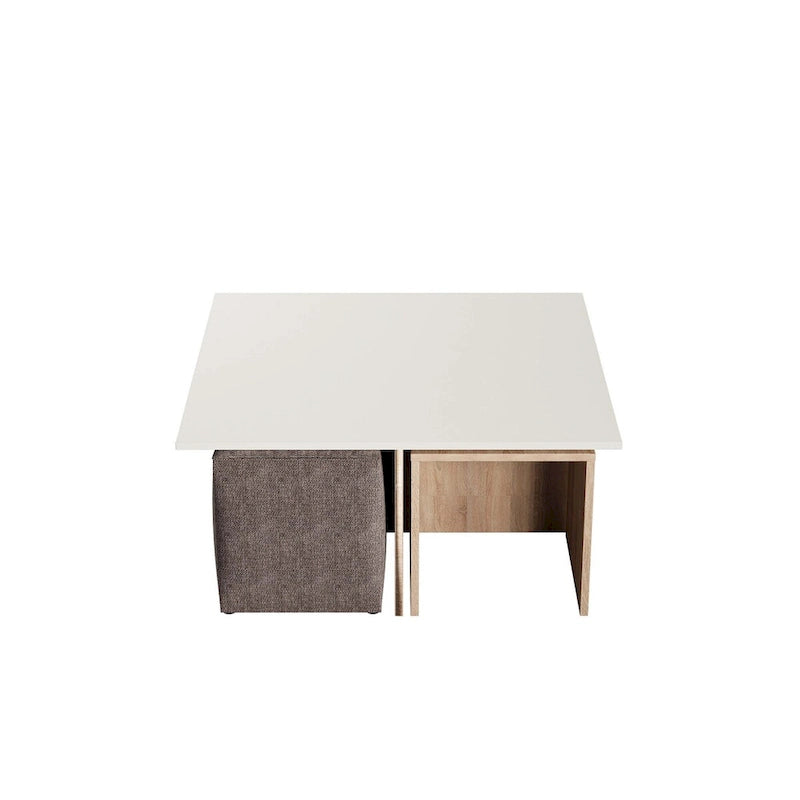 Manhattan Comfort Haley Mid-Century Modern Nested Coffee Table