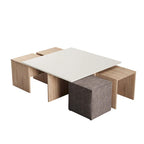 Manhattan Comfort Haley Mid-Century Modern Nested Coffee Table