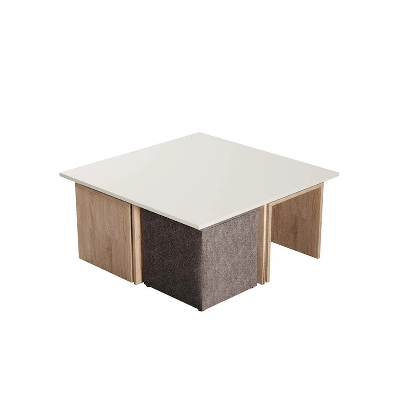 Manhattan Comfort Haley Mid-Century Modern Nested Coffee Table