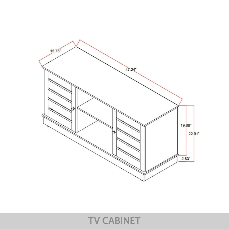 CraftPorch Vintage 47-Inch TV Stand Console