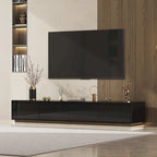 Illuminated White High Gloss Television Entertainment Center Console