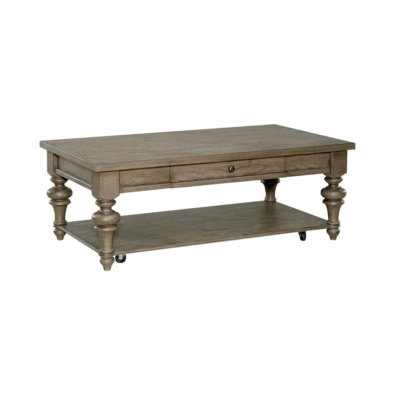 Americana Farmhouse Dusty Taupe 3 Piece Cocktail Table Set