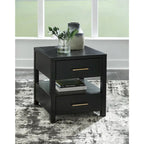 Winbardi Black End Table - 22W x 24D x 24H