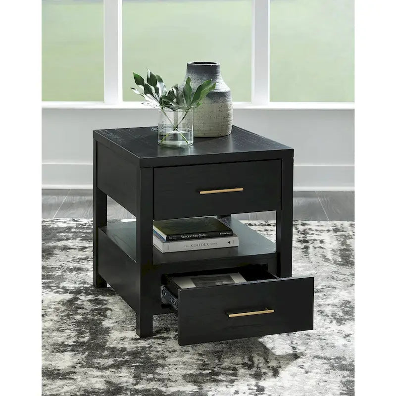 Winbardi Black End Table - 22W x 24D x 24H