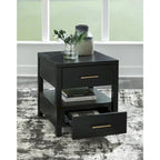 Winbardi Black End Table - 22W x 24D x 24H
