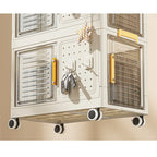 4-Tier Rolling Storage bookcase with Wheels