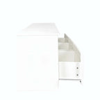 White modern minimalist TV cabinet 80 inch TV stand