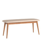 Norwegian Danish Modern Tapered Upholstered Dining Bench iNSPIRE Q Modern