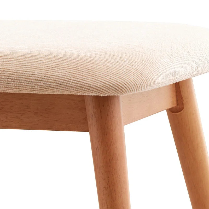 Norwegian Danish Modern Tapered Upholstered Dining Bench iNSPIRE Q Modern