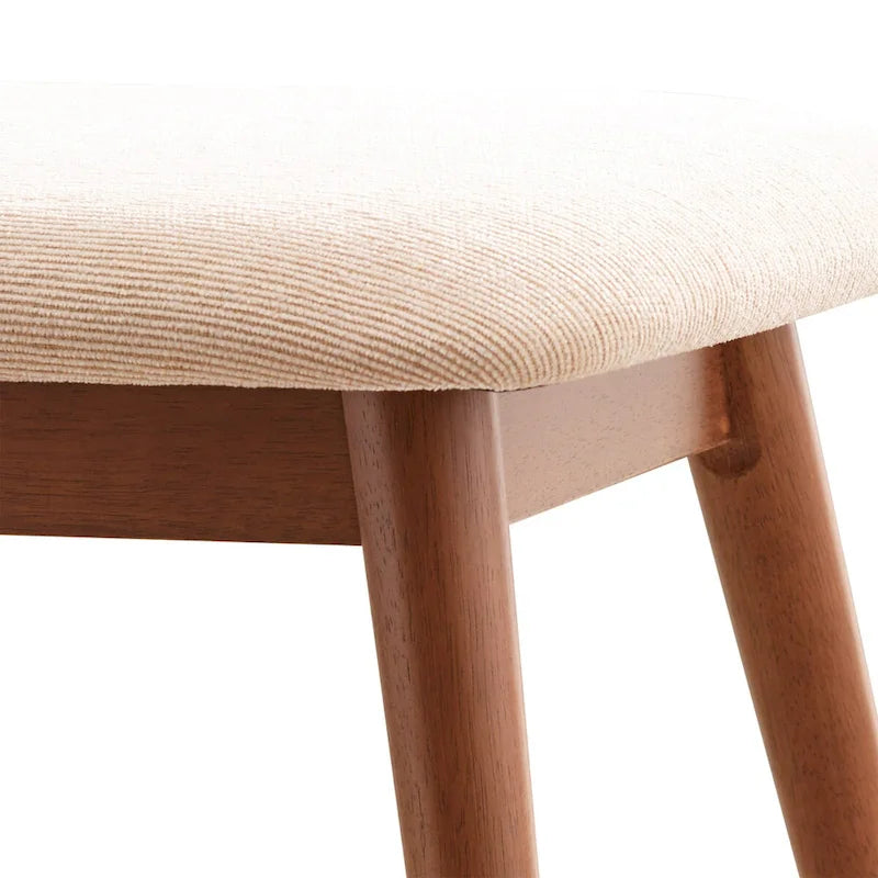 Norwegian Danish Modern Tapered Upholstered Dining Bench iNSPIRE Q Modern