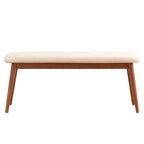Norwegian Danish Modern Tapered Upholstered Dining Bench iNSPIRE Q Modern