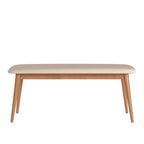Norwegian Danish Modern Tapered Upholstered Dining Bench iNSPIRE Q Modern