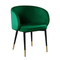 Best Master Furniture Rustic Velvet Upholstered Dining Chair