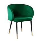 Best Master Furniture Rustic Velvet Upholstered Dining Chair