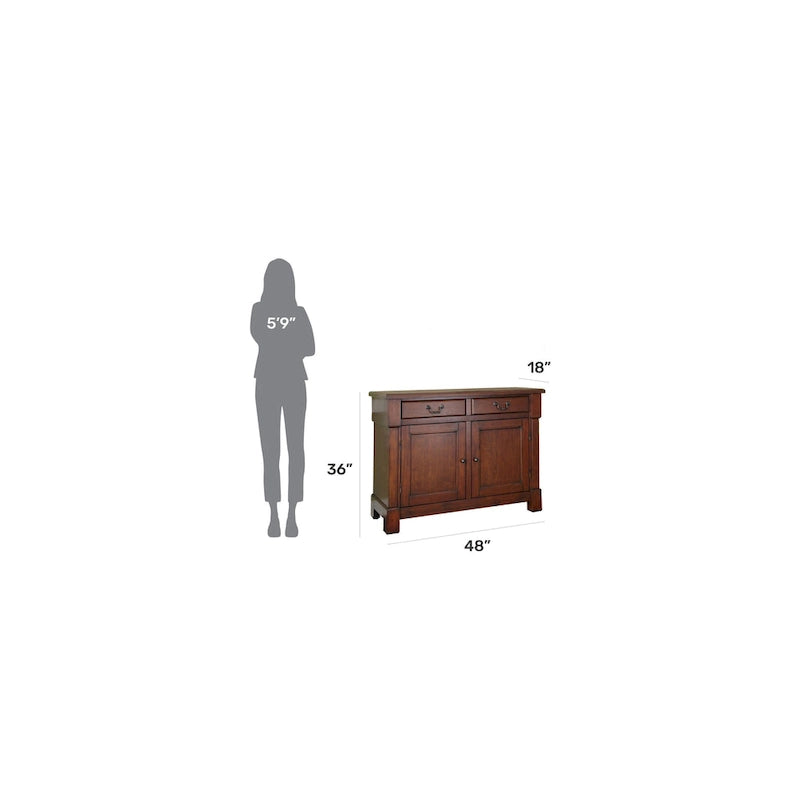 Aspen Rustic Cherry Buffet by Homestyles