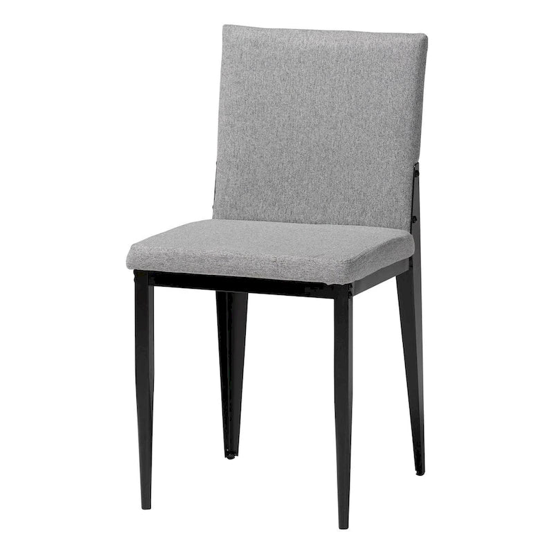 Bishop Industrial Fabric and Metal 4-Piece Dining Chair Set