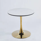 5-Piece Pedestal Dining Set with Mdf Table Top