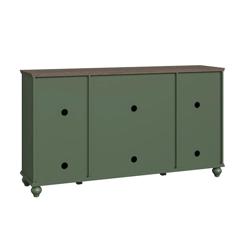63 Vintage Style Kitchen Accent Buffet Sideboard Cabinet w/ Drawers - 63 in Width