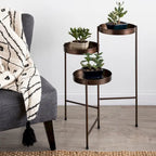 Kate and Laurel Finn Metal 3-tier Modern Plant Stand - 16x21x30