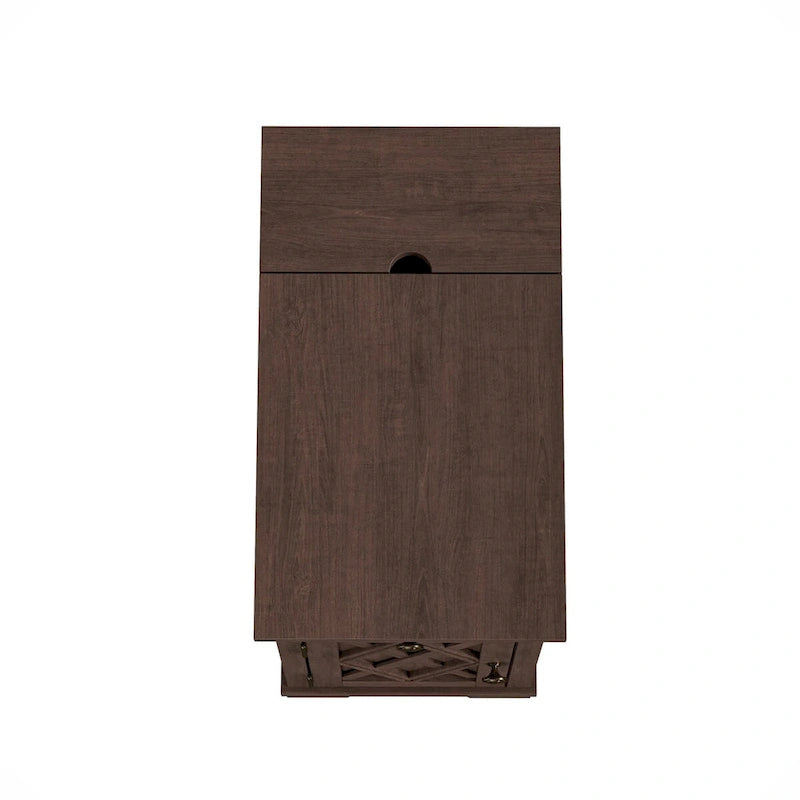 Classic Charging End Table with USB Ports and Storage - 23 in Height