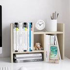 Jerry & Maggie Wooden Desktop Organizer Shelf with Storage
