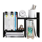 Jerry & Maggie Wooden Desktop Organizer Shelf with Storage
