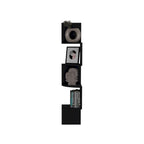 Corner Shelf, Modern Full-Wall Design with Multiple Shelving