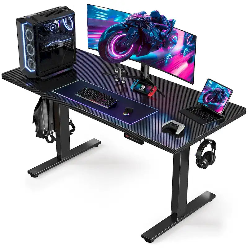 SIAGO 48 x 24 Inch Computer Desk Height Adjustable Electric Sit Stand Up Desk