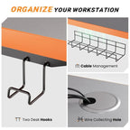 SIAGO 48 x 24 Inch Computer Desk Height Adjustable Electric Sit Stand Up Desk