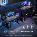 SIAGO 48 x 24 Inch Computer Desk Height Adjustable Electric Sit Stand Up Desk