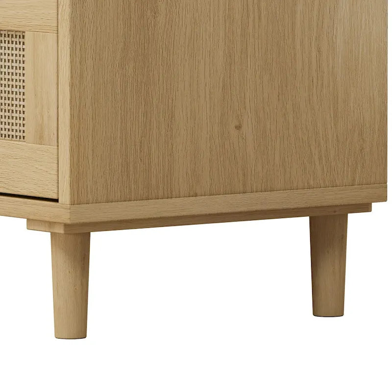 Rattan Storage Cabinet with Three Rattan Drawer