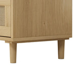 Rattan Storage Cabinet with Three Rattan Drawer