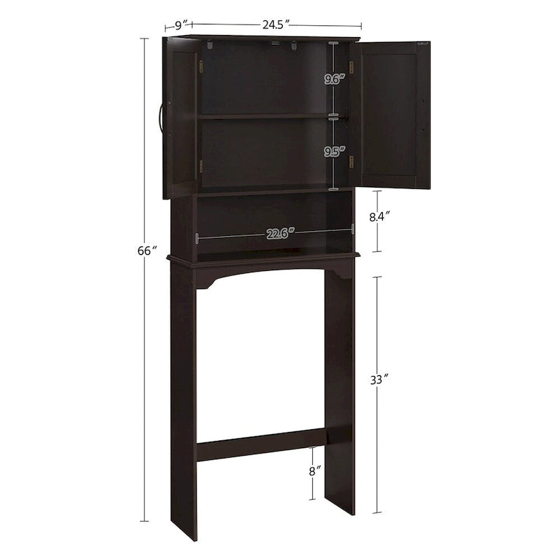 Yaheetech Bathroom Space Saving Organizer Over-the -Toilet