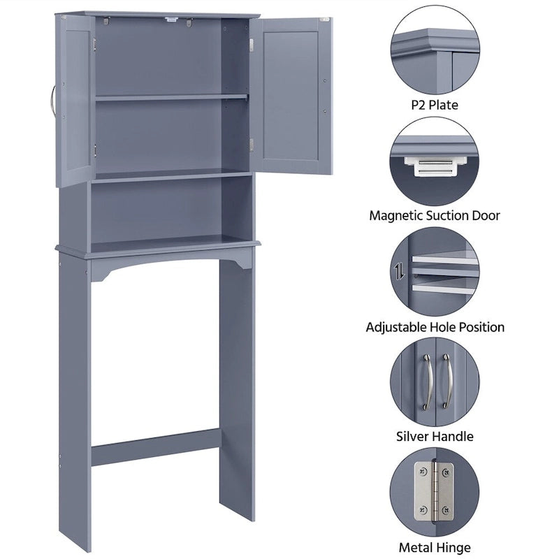 Yaheetech Bathroom Space Saving Organizer Over-the -Toilet