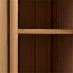 Large Capacity Bamboo Storage Cabinet With Shelves