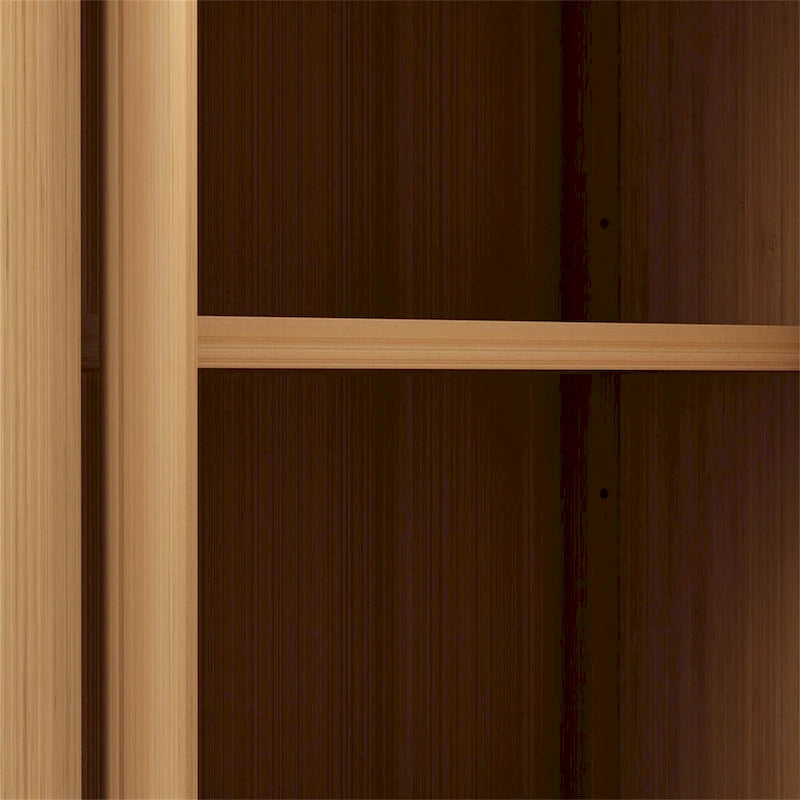 Large Capacity Bamboo Storage Cabinet With Shelves